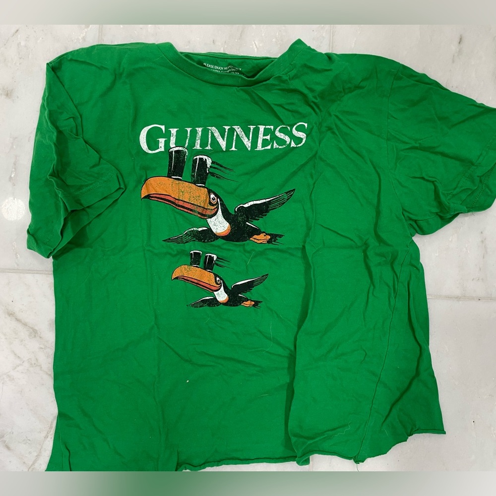 Guinness tshirt, men’s XL, cut off , gently worn